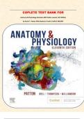 COPLETE TEST BANK FOR Anatomy & Physiology (includes A&P Online course) 11th Edition by Kevin T. Patton PhD (Author), Frank B. Bell DC MSHAPI 