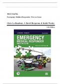 Test Bank - Emergency Medical Responder: First on Scene, 11th Edition (Le Baudour, 2019), Chapter 1-27 | All Chapters