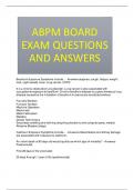 ABPM BOARD EXAM QUESTIONS AND ANSWERS