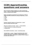 CCDS Apprenticeship questions and answers.