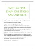 CNIT 176 FINAL EXAM QUESTIONS AND ANSWERS