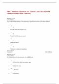 ERSC 1P94 Quiz 4 Questions and Answers Latest 2024/2025 with complete solution; Brock University