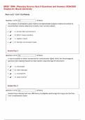 ERSC 1P94 - Planetary Science Quiz 5 Questions and Answers 2024/2025 Graded A+; Brock University