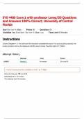 SYO 4400 Exam 1 with professor Loree/50 Questions and Answers 100% Correct; University of Central Florida