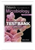 TEST BANK FOR Talaro's Foundations in Microbiology 12th Edition Barry Chess and Kathleen Park Talaro (CHAPTERS 1-27)  ||Complete A+ Guide