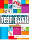 TEST BANK FOR PHARMACOLOGY AND THE NURSING PROCESS 8TH EDITION BY LILLEY || All Chapters || Complete Solution.