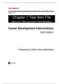 Test Bank For Career Development Interventions, 6th Edition by Spencer G. Niles, JoAnn E. Harris-Bowlsbey Chapter 1-15