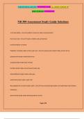 NR 509 Assessment Study Guide Solutions