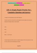 ASE A1 (Engine Repair) Practice Test – Cumulative Questions and Answers