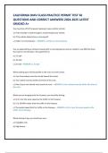 CALIFORNIA DMV CLASS PRACTICE PERMIT TEST 50  QUESTIONS AND CORRECT ANSWERS 2024-2025 LATEST  GRADED A+ You may drive off of the paved roadway to pass another vehicle