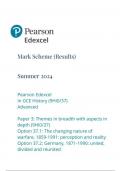  Pearson Edexcel In GCE History (9HI0/37) Advanced Paper 3: Themes in breadth with aspects in depth (9HI0/37) Option 37.1: The changing nature of warfare, : perception and reality Option 37.2: Germany, : united, divided and reunited m