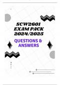 SCW2601 EXAM PACK 2024/2025