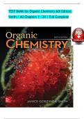 Organic Chemistry 6th Edition TEST BANK, ISBN: 9781260119107: Smith, Janice, All 29 Chapters Covered, Verified Latest Edition