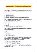  HEME EXAM 3 QUESTIONS AND ANSWERS