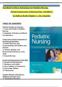 TEST BANK - Kathryn Rudd, Davis Advantage for Pediatric Nursing: Critical Components of Nursing Care 3rd Edition. All Chapters 1 to 22 Complete, Verified Edition: ISBN 9781719645706