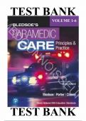 TEST BANK For Paramedic Care: Principles and Practice 6th Edition, Volume 1 - 5 (Bledsoe