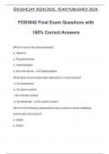 FOS3042 Final Exam Questions with 100% Correct Answers