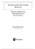 Solutions Manual for Developmental Mathematics 4th Edition by Elayn Martin-Gay, All Chapters 1-16