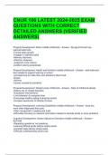 CNUR 106 LATEST 2024-2025 EXAM QUESTIONS WITH CORRECT DETAILED ANSWERS (VERIFIED ANSWERS)  