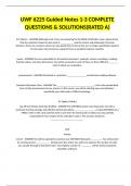 UWF 6225 Guided Notes 1-3 COMPLETE QUESTIONS & SOLUTIONS(RATED A)