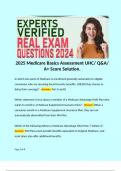 2025 Medicare Basics Assessment UHC/ Q&A/ A+ Score Solution. 