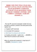 IBHRE CEPS TEST FINAL EXAM 2024 NEWEST ACTUAL EXAM AND PRACTICE EXAM QUESTIONS COMPLETE ACCURATE EXAM QUESTIONS WITH DETAILED VERIFIED ANSWERS (100% CORRECT ANSWERS) /ALREADY GRADED A+