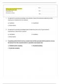 Nursing research Examination Questions  and merged Answers sheet.