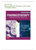 TEST BANK - Pharmacotherapy Principles and Practice (6th Edition 2024) by Burns| All Chapters Included | Newest Update