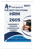 HRM2605 Assignment 6 (COMPLETE ANSWERS) Semester 2 2024 - DUE 25 October 2024