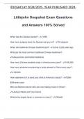 Littlejohn Snapshot Exam Questions and Answers 100% Solved