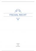 Samenvatting Fiscaal recht VUB