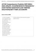 ATI RN Comprehensive Predictor 2019 ||2024-2025 UPDATE /COMPREHENSIVE FREQUENTLY MOST TESTED QUESTIONS AND VERIFIED SOLUTIONS/GET IT 100% ACCURATE!!