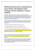 Nr509-week-6-ihuman-Comprehensive Case 26Year Old Kathleen Parks Frequent Severe Headache I Human week #9