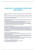 CHAPTER 13 - ADVANCED TOPICS AND TREATMENTS