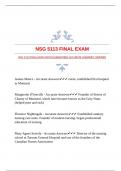 NSG 5113 FINAL EXAM WITH GUARANTEED ACCURATE ANSWERS |VERIFIED