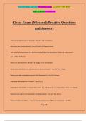 Civics Exam (Missouri) Practice Questions and Answers