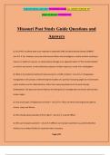 Missouri Post Study Guide Questions and Answers