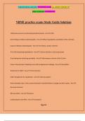 NBME practice exams Study Guide Solutions