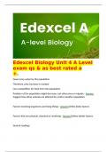   Edexcel Biology Unit 4 A Level exam qs & as best rated a +. Fewer prey eaten by the population Therefore, prey increase in number Less competition for food from the population Predator of the population might decrease, eat other prey or migrate - Answer