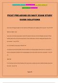 PICAT PRE-ASVAB GO NAVY EXAM STUDY GUIDE SOLUTIONS