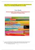 TEST BANK- Advanced Health Assessment & Clinical Diagnosis in Primary Care (7th Edition,2024|2025) Joyce E. Dains|| WITH CORRECT ANSWERS|100% verified A+.