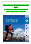 Solution Manual For Managerial Accounting 8th Edition By John Wild, Ken Shaw, Barbara Chiappetta