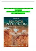 Test Bank for Behavior Modification 11th Edition by Garry Martin Latest A+ 2024