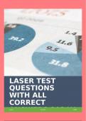 LASER TEST QUESTIONS WITH ALL CORRECT ANSWERS 2024!!