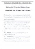 Subluxation Theories Midterm Exam Questions and Answers 100% Solved