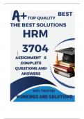 HRM3704 Assignment 6 (COMPLETE ANSWERS) Semester 2 2024 (367713) - DUE 31 October 2024