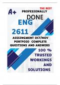 ENG2611 October November Portfolio (COMPLETE ANSWERS) 2024 - DUE 23 October 2024