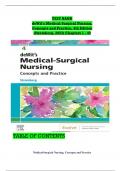 Test Bank for Dewitt’s Medical Surgical Nursing Concepts and Practice 4th Edition Stromberg / All Chapters 1-49 / Full Complete 2023