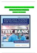 TEST BANK For Radiologic Science For Technologists 12th Edition By Stewart C Bushong LATEST UPDATE