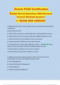 Oracle FCCS Certification   Exam Solved Questions With Revised  Correct Detailed Answers   >> BRAND NEW VERSION!! 